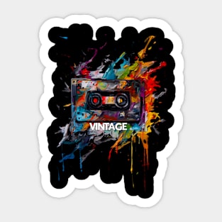 Vintage Cassette #1 Sticker